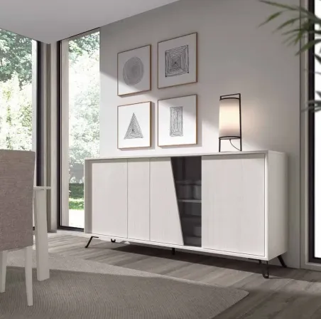 Aparador Diagonal Aire 4p 212 cm.