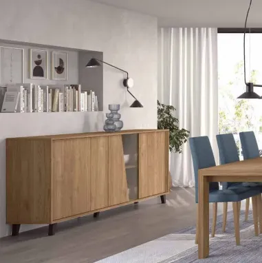 Aparador Diagonal Aire 4p 212 cm.