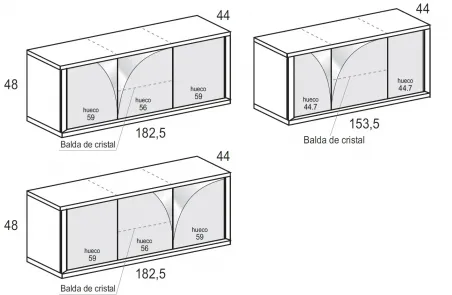 Mueble tv Forma Aire 3p