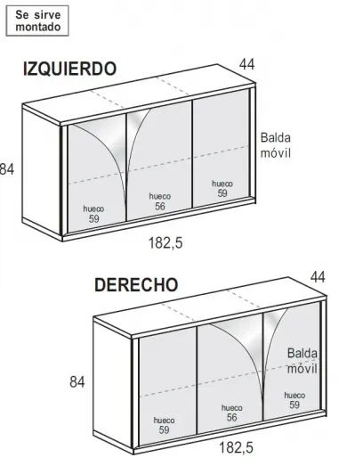 Aparador Forma Aire 3p