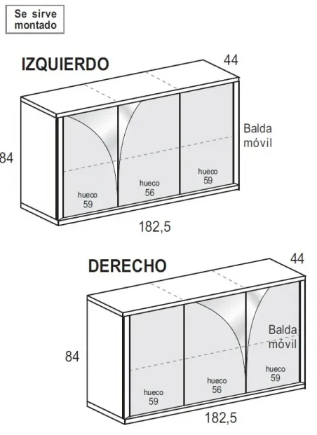 Aparador Forma Aire 3p