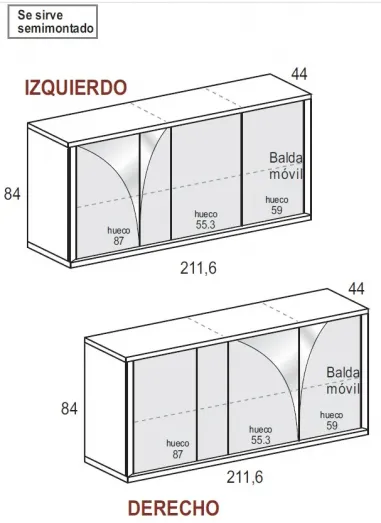 Aparador Forma Aire 4p