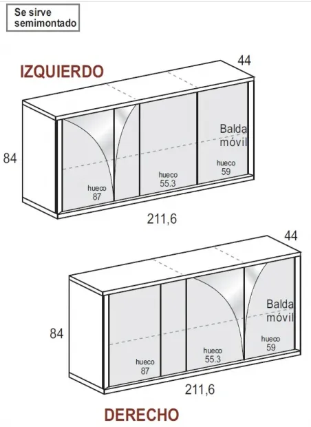 Aparador Forma Aire 4p