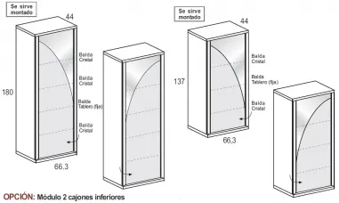 Vitrina 1P Forma Aire