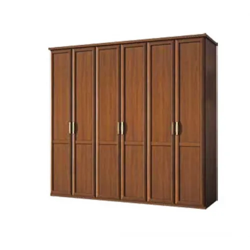Armario diseño clásico con moldura seis puertas abatibles