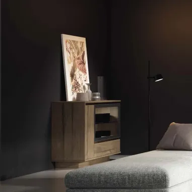 Aparador Iconic 006 con vitrina 120 cm.