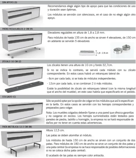 Mueble tv Iconic 001 largo 330