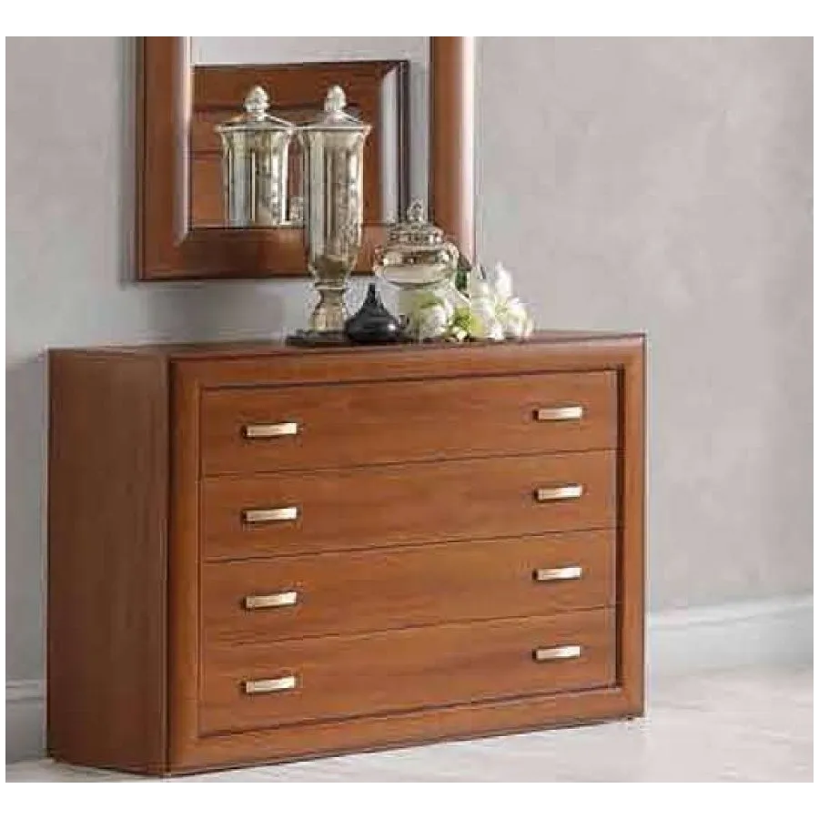 Cómoda clásica con marco espejo opcional