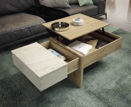 Mesa centro elevable Iconic cajón