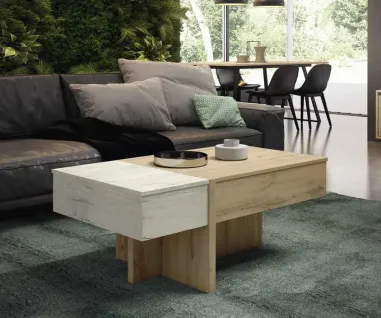 Mesa centro elevable Iconic cajón