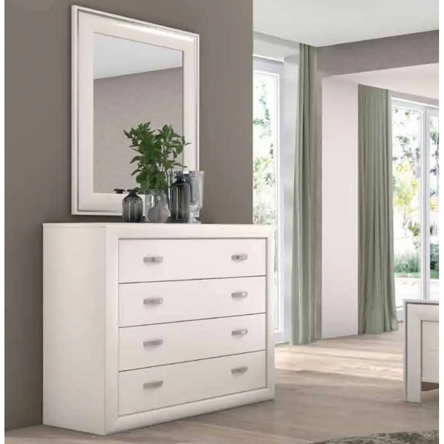 Cómoda clásica con marco espejo opcional