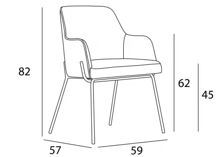 Butaca Cosmos Metal de Carabassi en muebledescanso.com