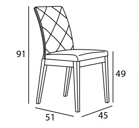 Silla Oca Rombos de Carabassi en muebledescanso.com