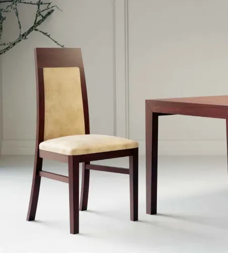 SILLA MODERNA MARCO MADERA HAYA