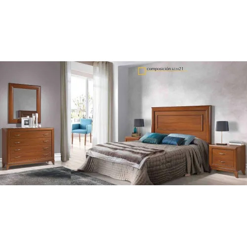Dormitorio completo diseño clásico con patas de Salcedo muebles