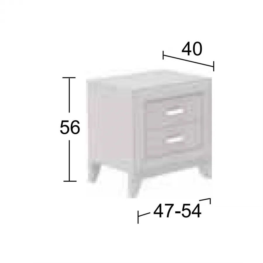 Dormitorio completo diseño clásico con patas de Salcedo muebles