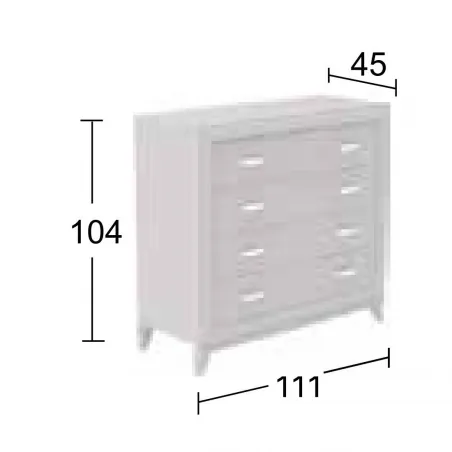 Dormitorio completo diseño clásico con patas de Salcedo muebles