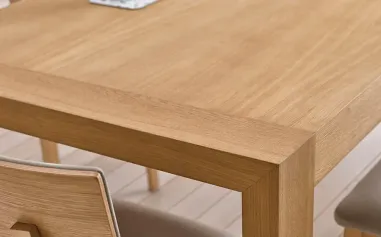 Mesa con doble extensible de carro Évora Melamina