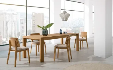 Mesa extensible de carro Évora Melamina