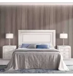 Dormitorio con cómoda y espejo linea clásica colección Parma