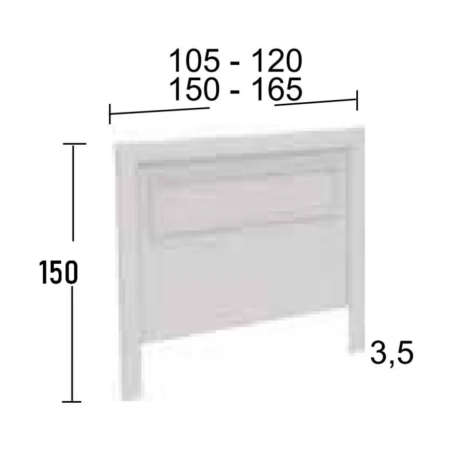 Dormitorio con cómoda y espejo linea clásica colección Parma