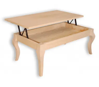 MESA CENTRO ISABELINA FIJA O ELEVABLE EN MUEBLEDESCANSO.COM modelo Castilla