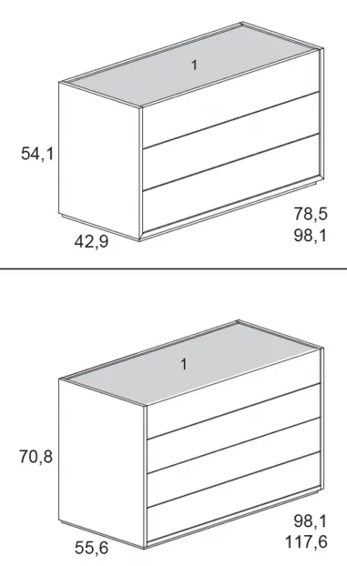 Cómoda Fit de muebles Ros en MuebleDescanso Málaga
