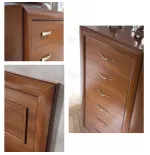 Dormitorio con cómoda y espejo linea clásica colección Parma