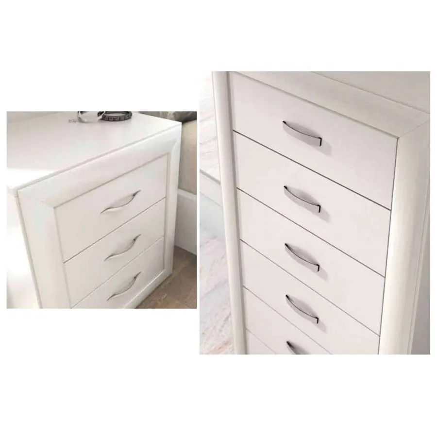 Dormitorio clásico con sinfonier de patas Salcedo Mueble en MuebleDescanso Málaga