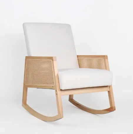 Butaca balancín moderna natural Julio en MuebleDescanso.com