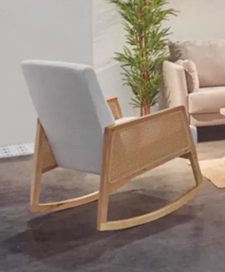 Butaca balancín moderna natural Julio en MuebleDescanso.com