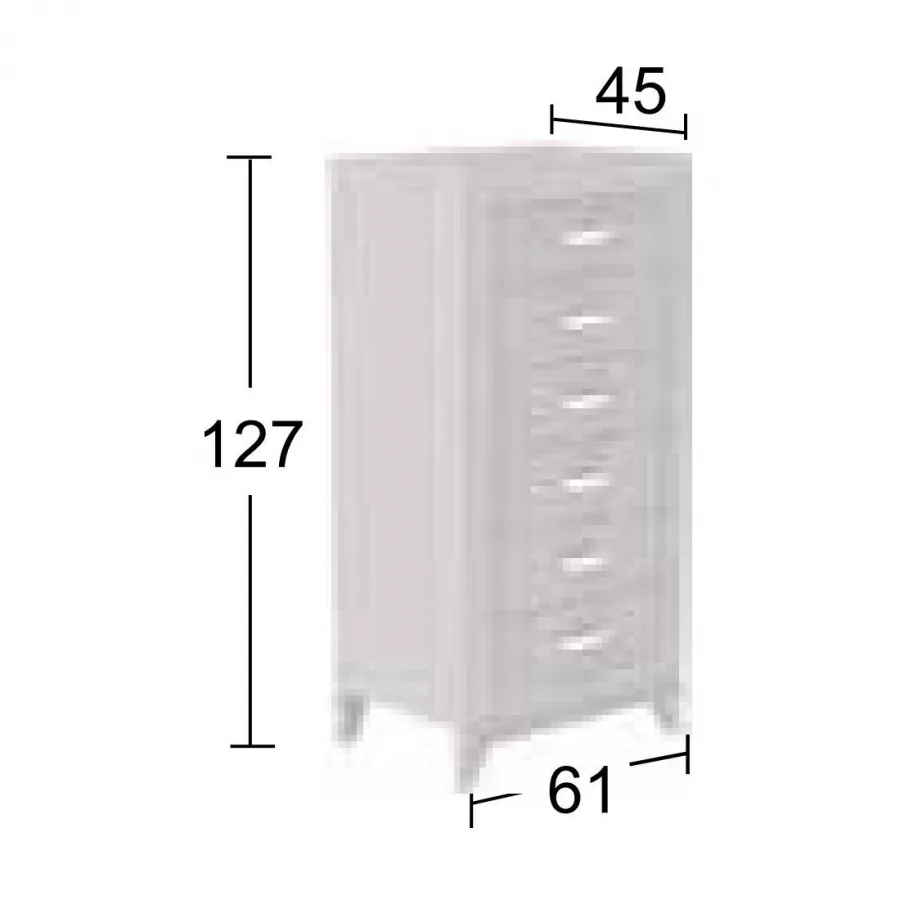 Dormitorio clásico con sinfonier de patas Salcedo Mueble en MuebleDescanso Málaga
