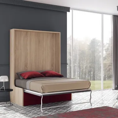 Cama abatible vertical para paredes de Pladur