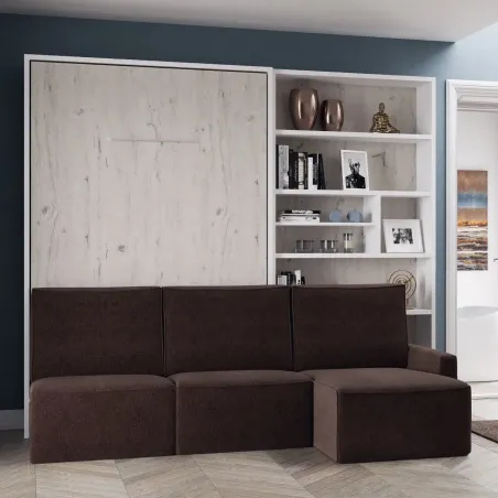 Litera abatible vertical con chaiselongue