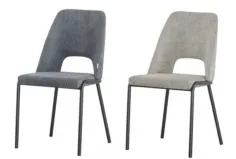 Silla Greta tapizada estructura metálica 2