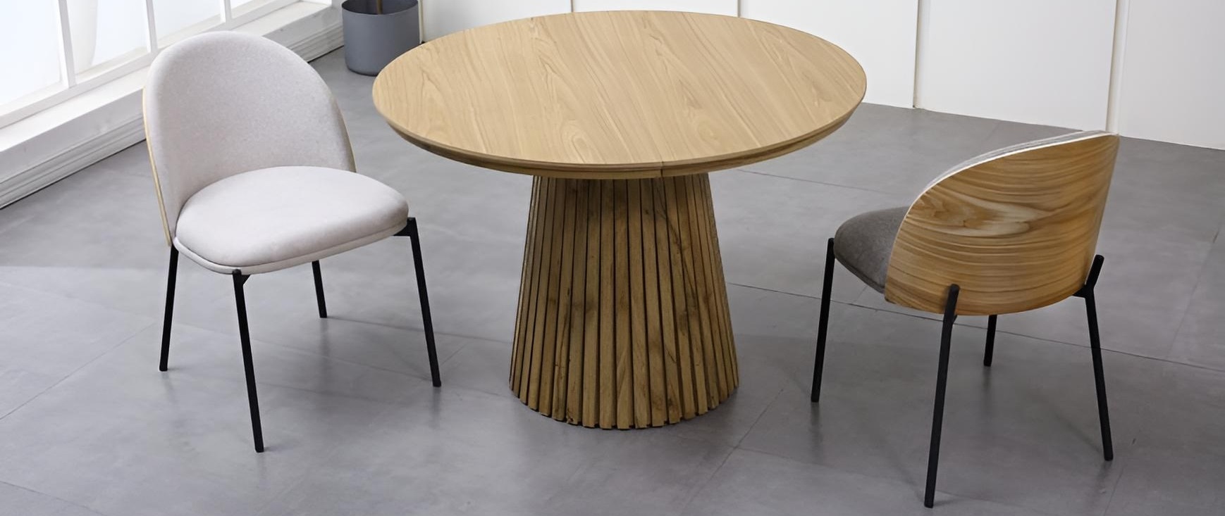 mesa de comedor madera natural